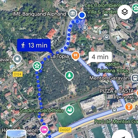 דירה La Cigale Avec Grande Terrasse מנטון